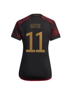 Ženski Nogometna dresi replika Nemčija Mario Gotze #11 Gostujoči SP 2022 Kratek rokav